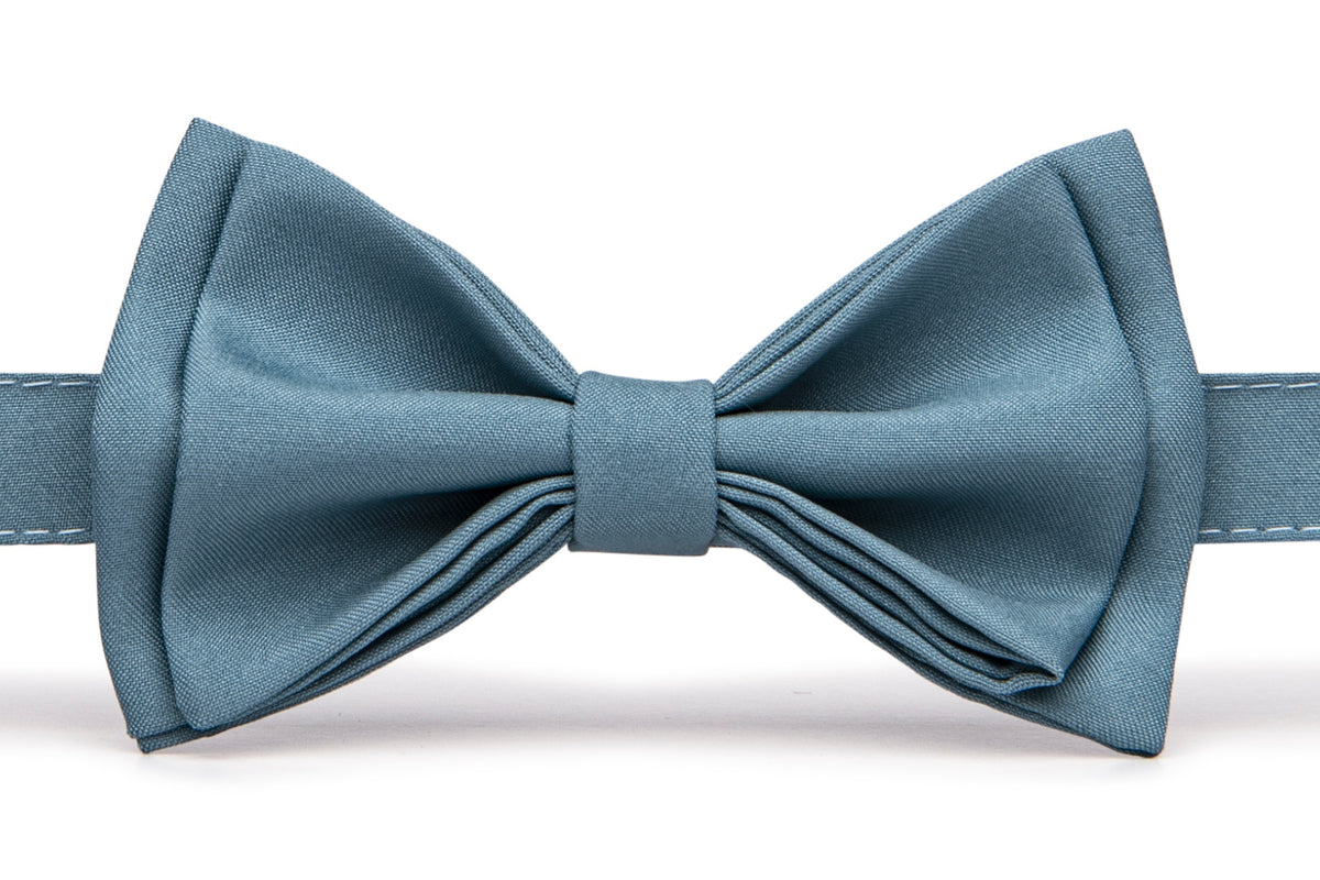 Steel Blue Bow Tie