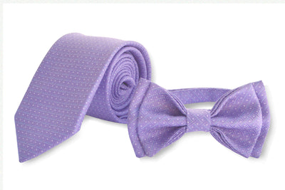 Purple Necktie & Purple Bow Tie