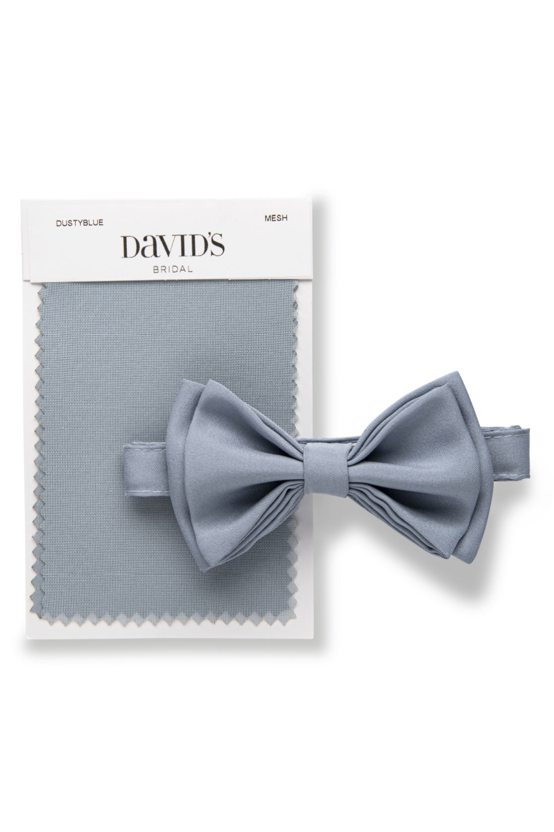 Dusty Blue Bow Tie &amp; David&#39;s Bridal Swatch