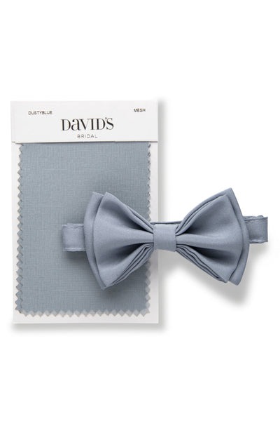 Dusty Blue Bow Tie & David's Bridal Dusty Blue