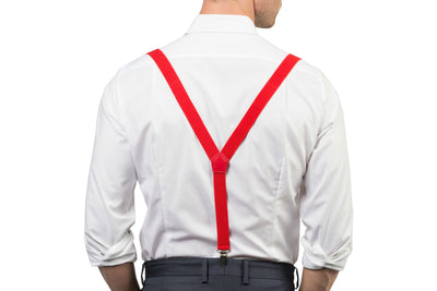 Red Suspenders & Red Bow Tie - Back