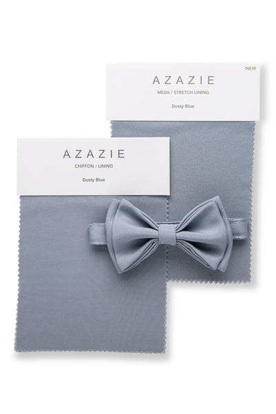 Dusty Blue Bow Tie & Azazie Dusty Blue Swatches