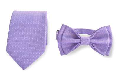 Purple Necktie & Purple Bow Tie