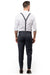 Charcoal Suspenders & Gray Bow Tie