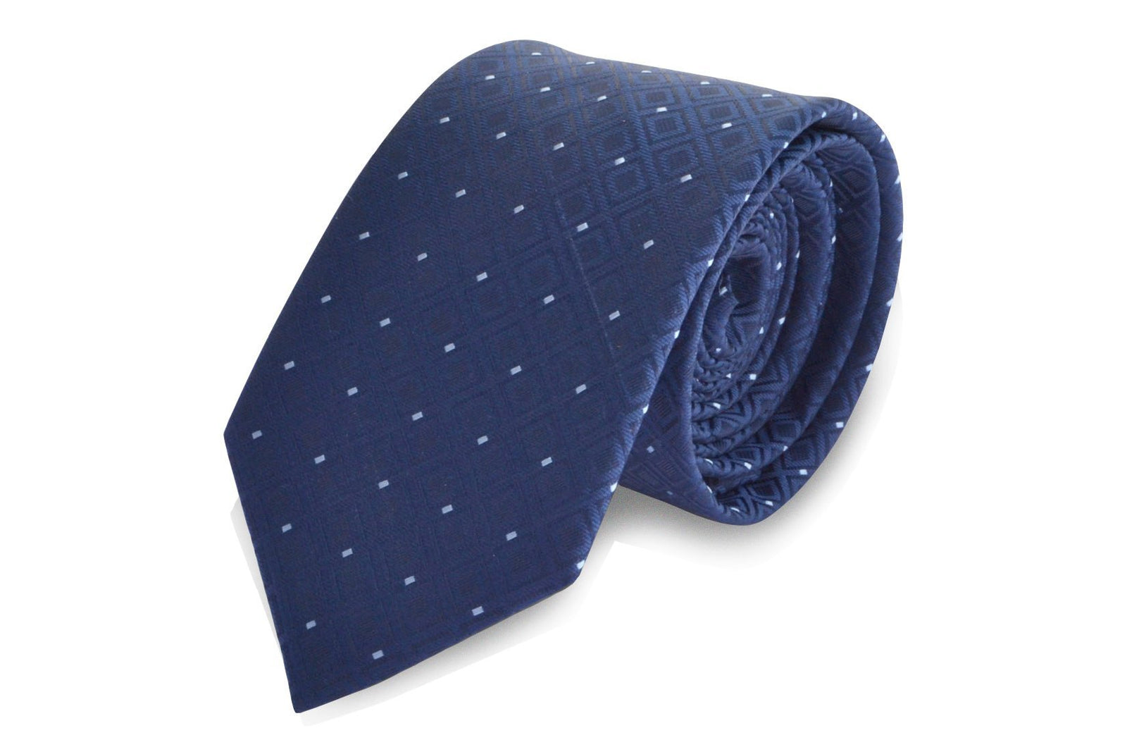Navy Polka Dot Necktie