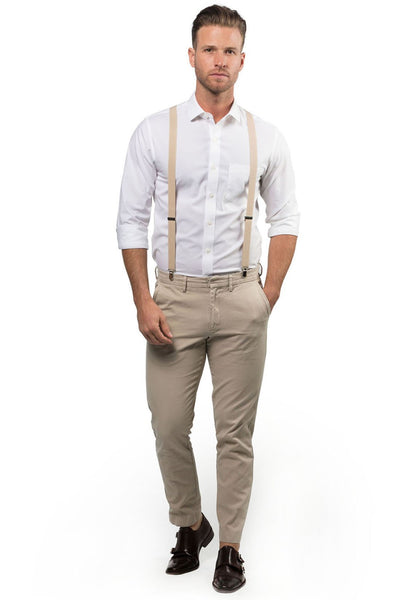 Beige Suspenders