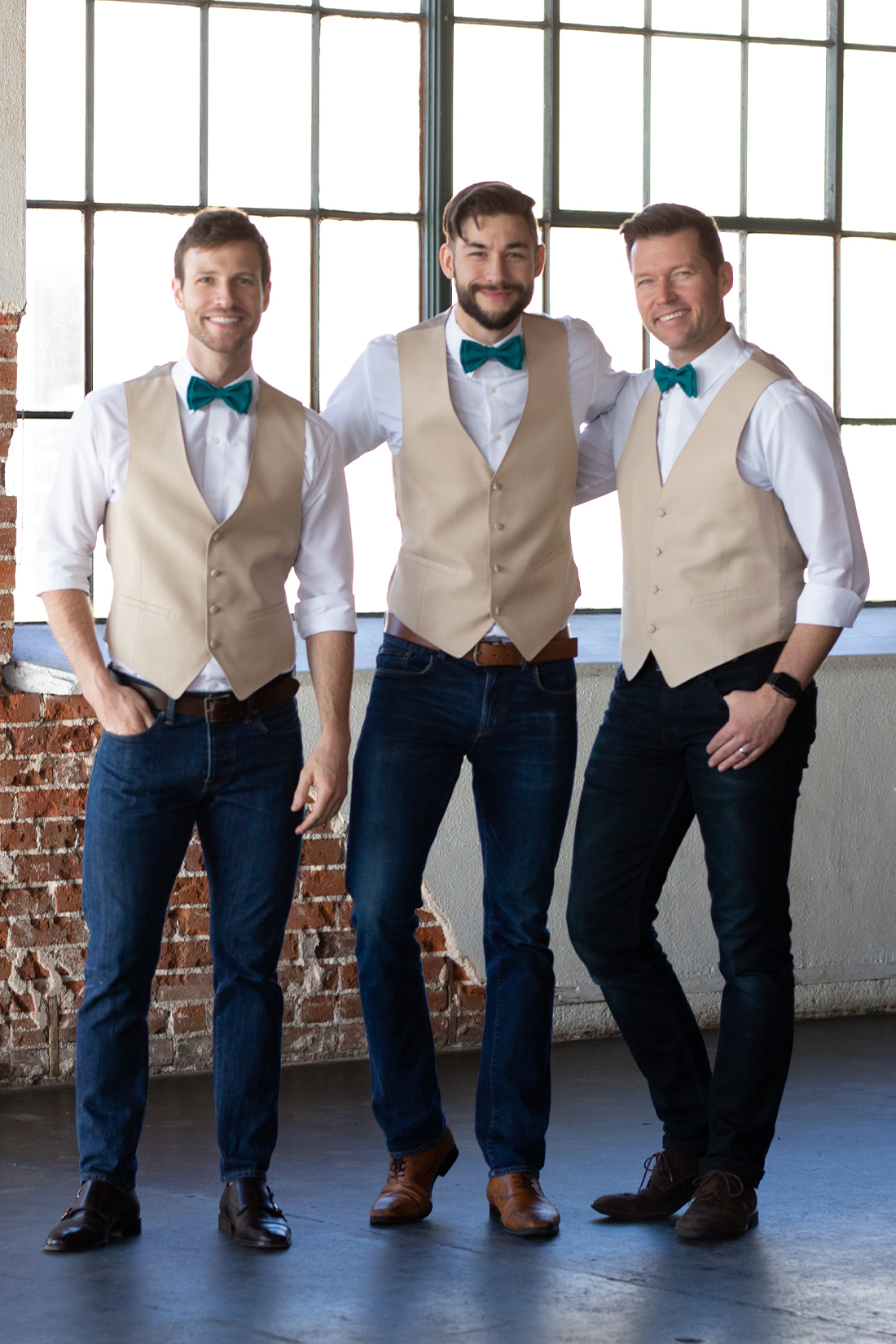 Teal Bow Ties