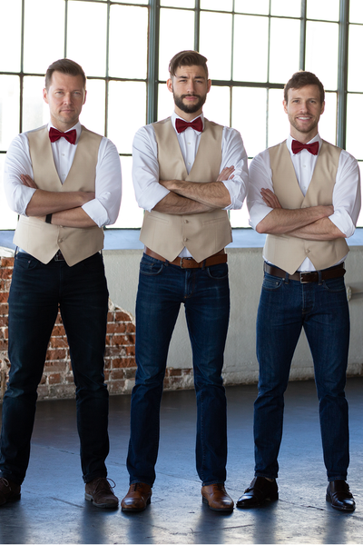 Burgundy Bow Tie