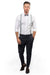 Light Gray Suspenders & Silver Polka Dot Bow Tie