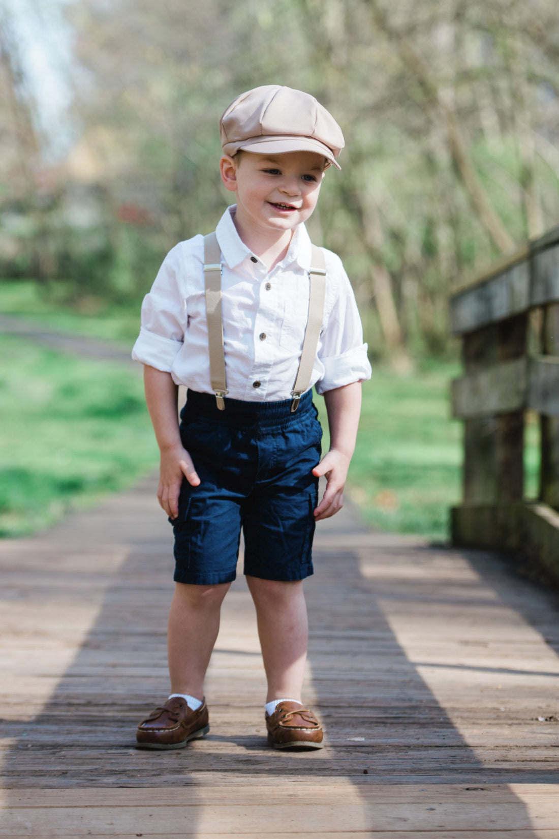 Beige Ring Bearer Set