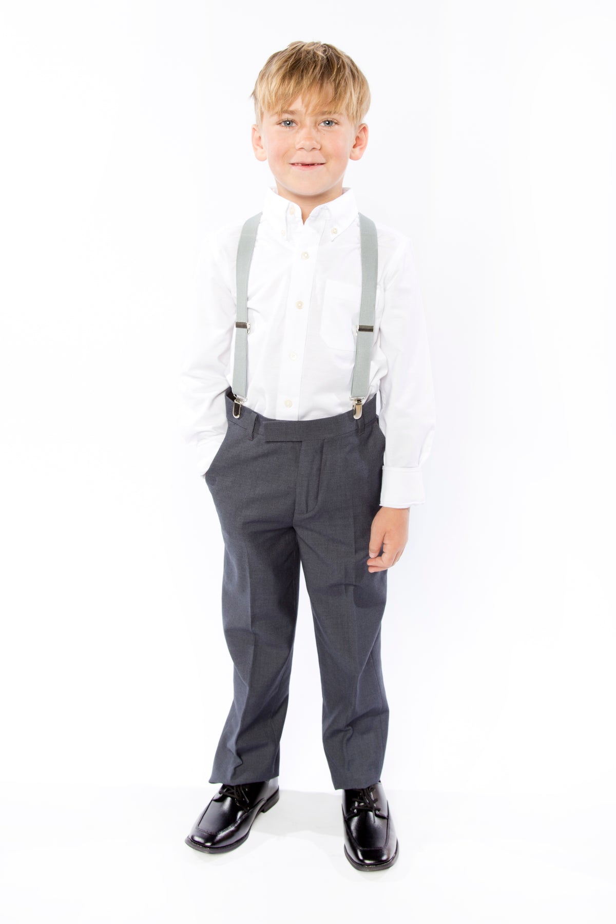 Light Grey Suspenders