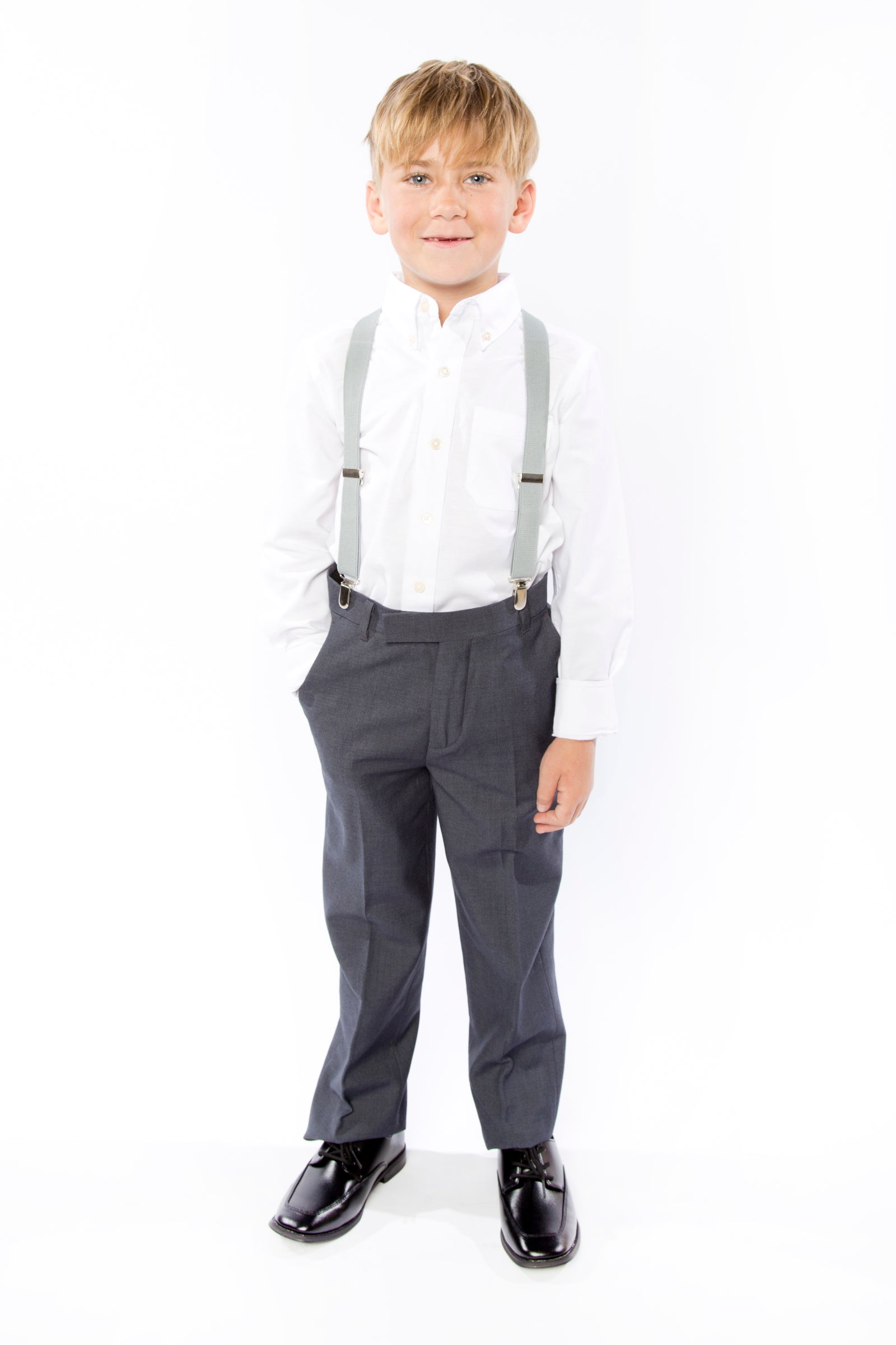 Light Grey Suspenders