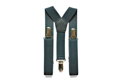 Charcoal Grey Suspenders