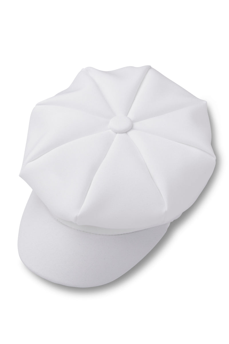 White Newsboy Hat